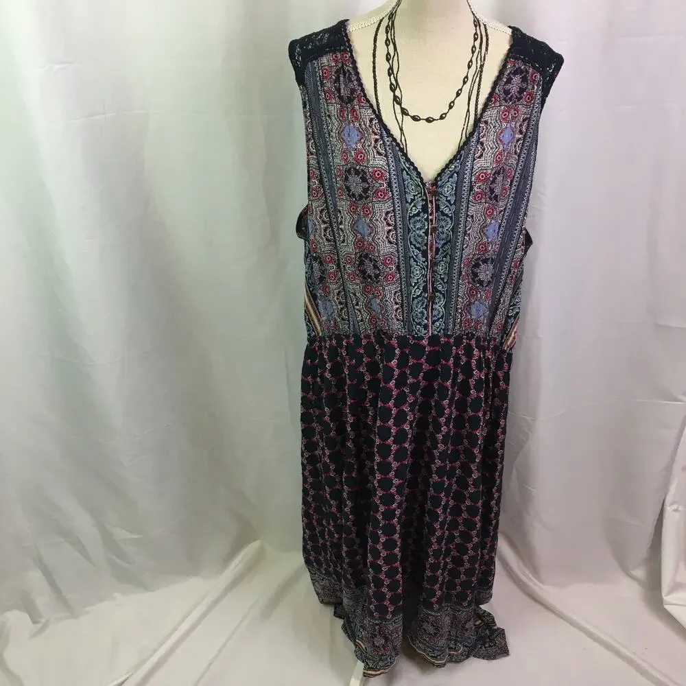 Artesia Trapeze Dress Midnight Blue XXL